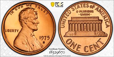 1975-S 1C PR69DCAM