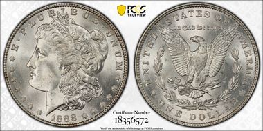 1888 $1 MS65