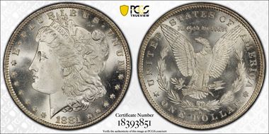 1881-O $1 MS66+