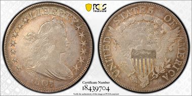1807 50C Draped Bust XF45