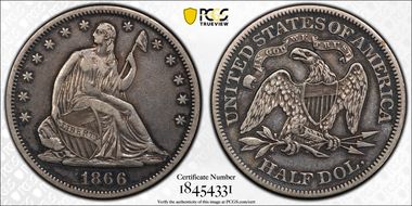 1866 50C WB-1, FS-302 Motto MPD XF40