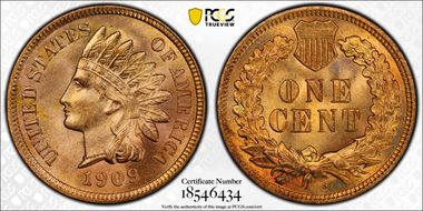 1909-S 1C Indian MS66+ RD