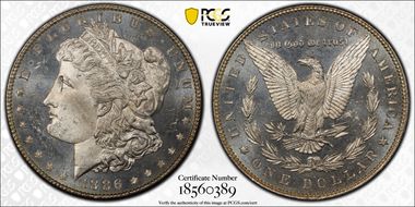 1886 $1 MS65PL