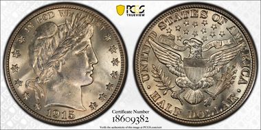 1915-D 50C MS66+