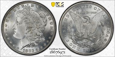 1883 $1 MS67+