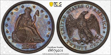1875 20C MS63