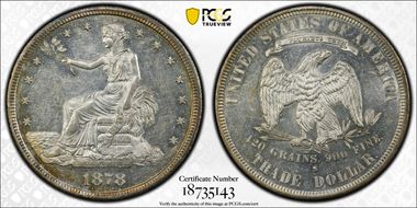 1878-S T$1 Trade AU58