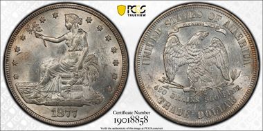 1877 T$1 DDO, FS-101, C-13 MS61