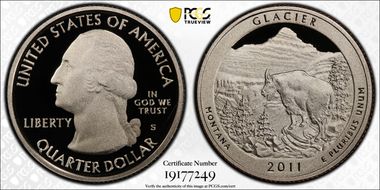 2011-S 25C Glacier NP First Strike PR70DCAM