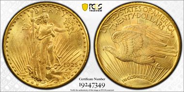 1925 $20 MS64