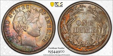 1906-D 10C MS66