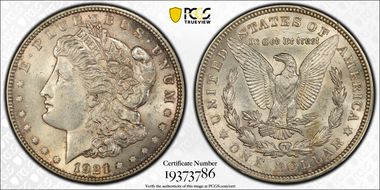 1921 $1 Wide Reeding MS61