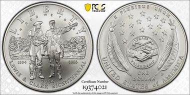 2004-P $1 Lewis & Clark MS70