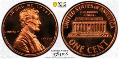 1970-S 1C Small Date PR67DCAM