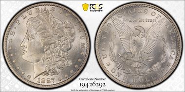 1887-O $1 MS64