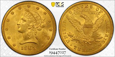 1903-O $10 MS62