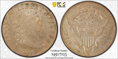 1798 10C Large 8 AU50