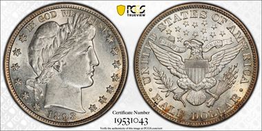 1893 50C AU55