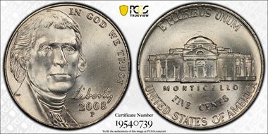 2008-P 5C MS66FS