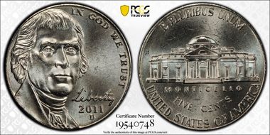 2011-D 5C MS66FS