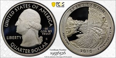 2010-S 25C Grand Canyon NP - Silver PR70DCAM