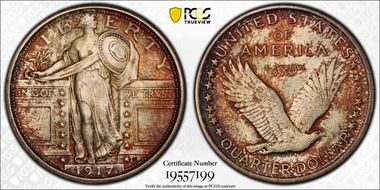 1917 25C Type 1 MS65+ FH
