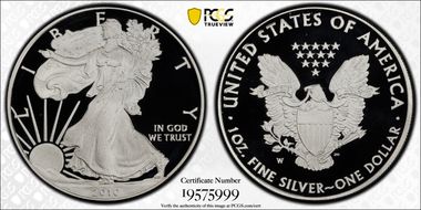 2010-W $1 Silver Eagle PR70DCAM