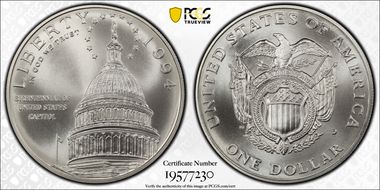 1994-D $1 Capitol MS70