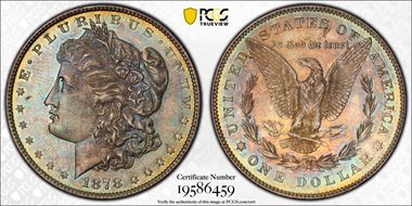 1878 7/8TF $1 VAM 43 Weak 7/0 MS64