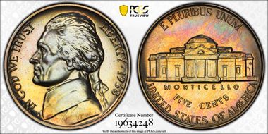1938 5C Re-Engraved Obv Design FS-401 PR68