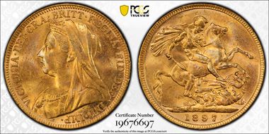 1897-M Sov S-3875 MS63+