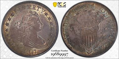 1807 50C Draped Bust MS63