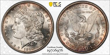 1890-S $1 MS63+