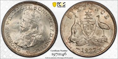 1927(m) 6D MS65