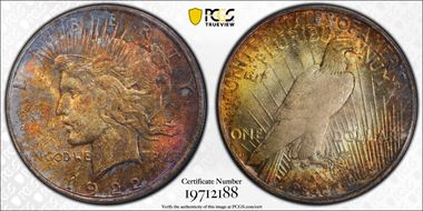 1922-D $1 MS62