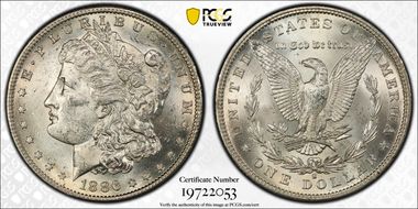 1886-S $1 VAM 2, S/S MS61