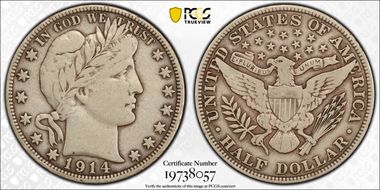 1914 50C VF25