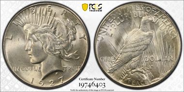 1927 $1 MS64+