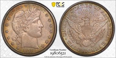 1903 50C MS66