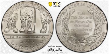 2010-W $1 Disabled Veterans MS70