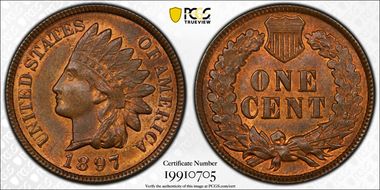 1897 1C MS64BN