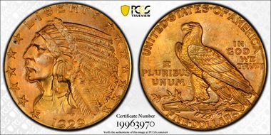1929 $5 MS64+