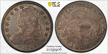 1824 50C O-106a AU50