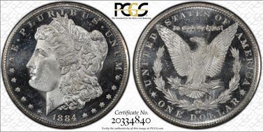 1884-CC $1 MS66+ DMPL