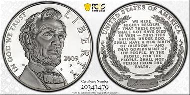 2009-P $1 Abraham Lincoln PR70DCAM