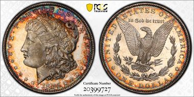1882 $1 MS65+ PL