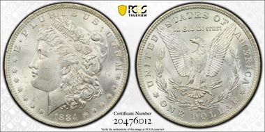 1884-O $1 MS63