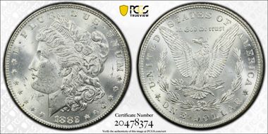 1882 $1 MS63