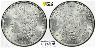 1882 $1 MS63