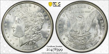1887 $1 MS63